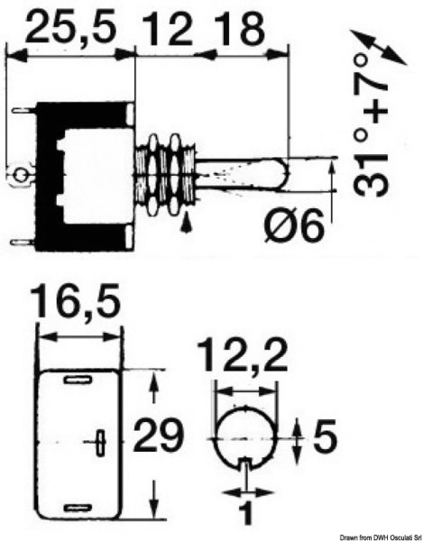Interruttore 2 scatti - 14.938.02
